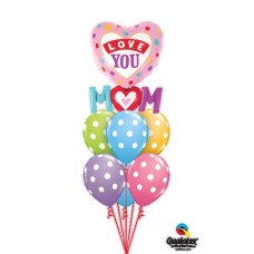 Love You Mum Shape Balloon Gift